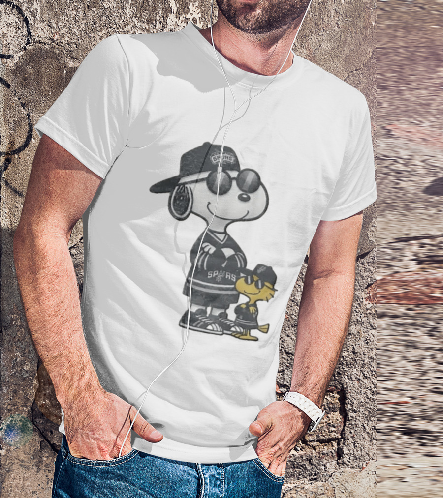 Snoopy Woodstock San Antonio Spurs NBA Fans T-Shirt