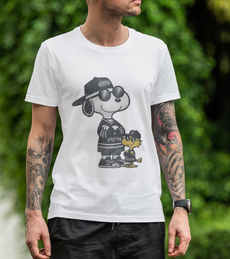 Snoopy Woodstock San Antonio Spurs NBA Fans T-Shirt