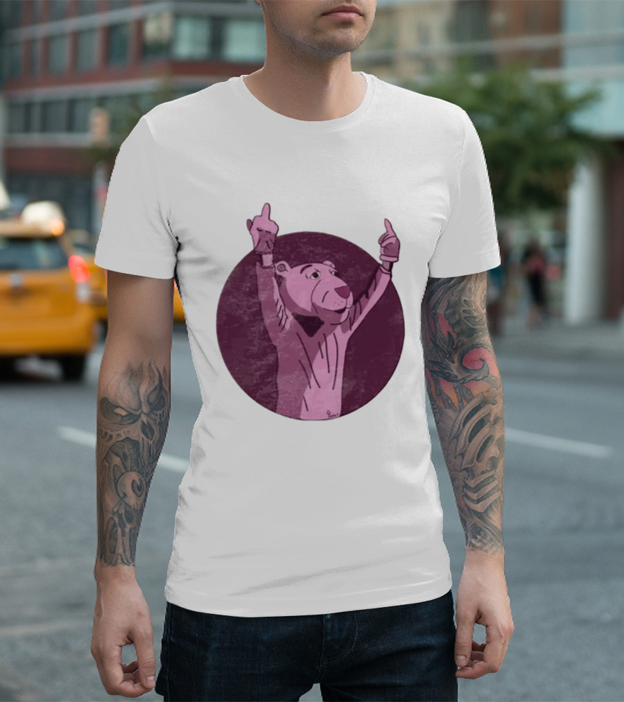 The Pink Panther Middle Finger By Lluvia T-Shirt