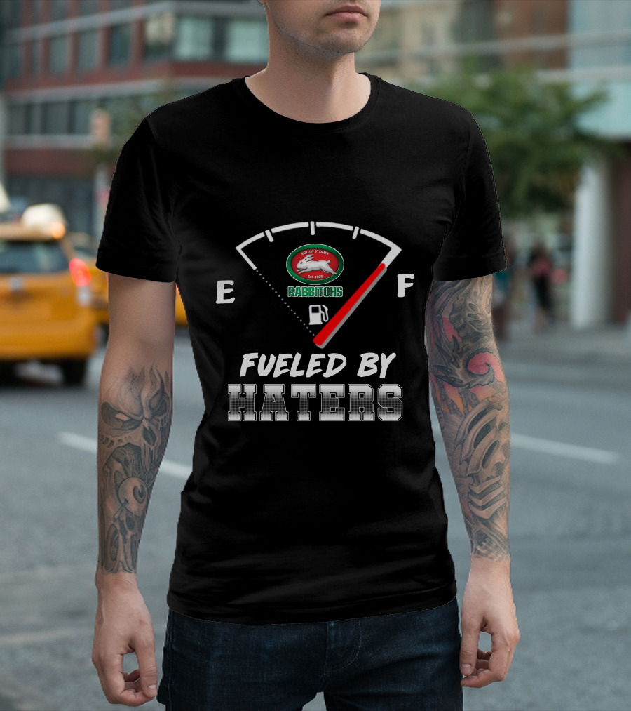 South Sydney Rabbitohs Fueled by Haters Full Tank Gauge T-Shirt