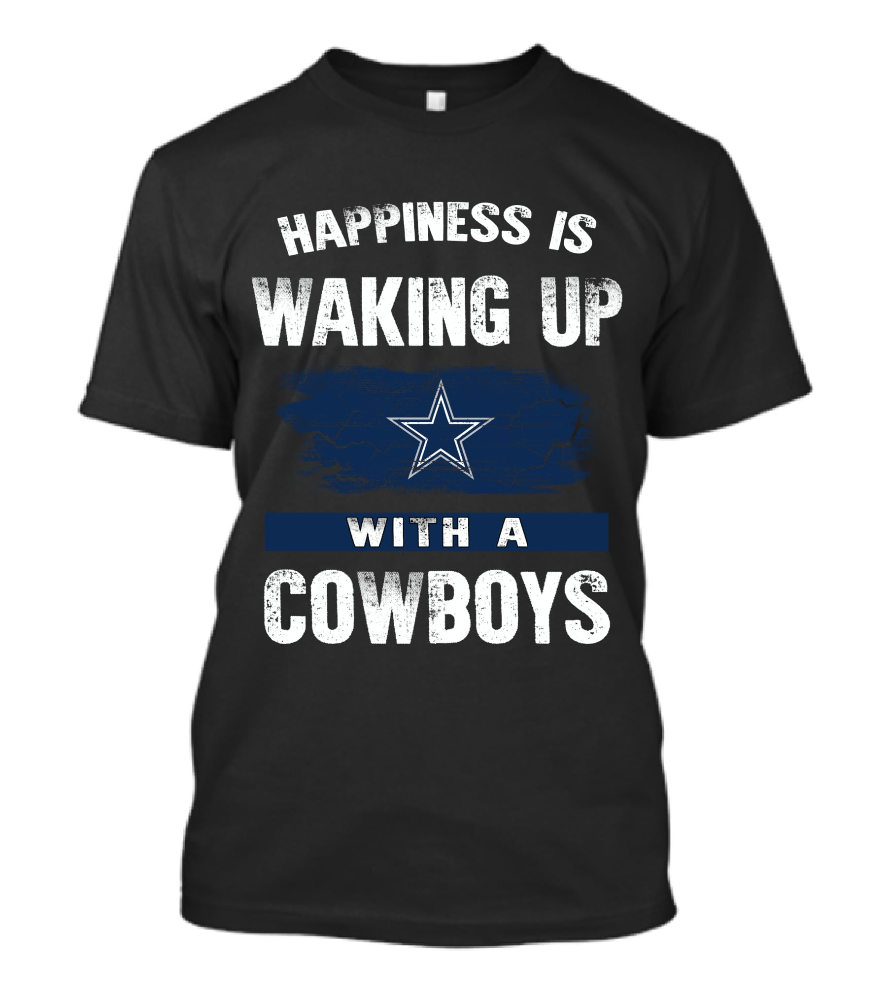 Happiness Is Waking Up With A Cowboys Star MS06 Dallas Cowboys T-Shirt