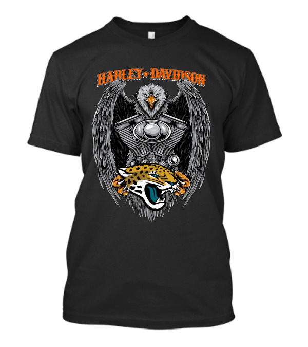 Harley Davidson Eagle Engine Jaguar T-Shirt
