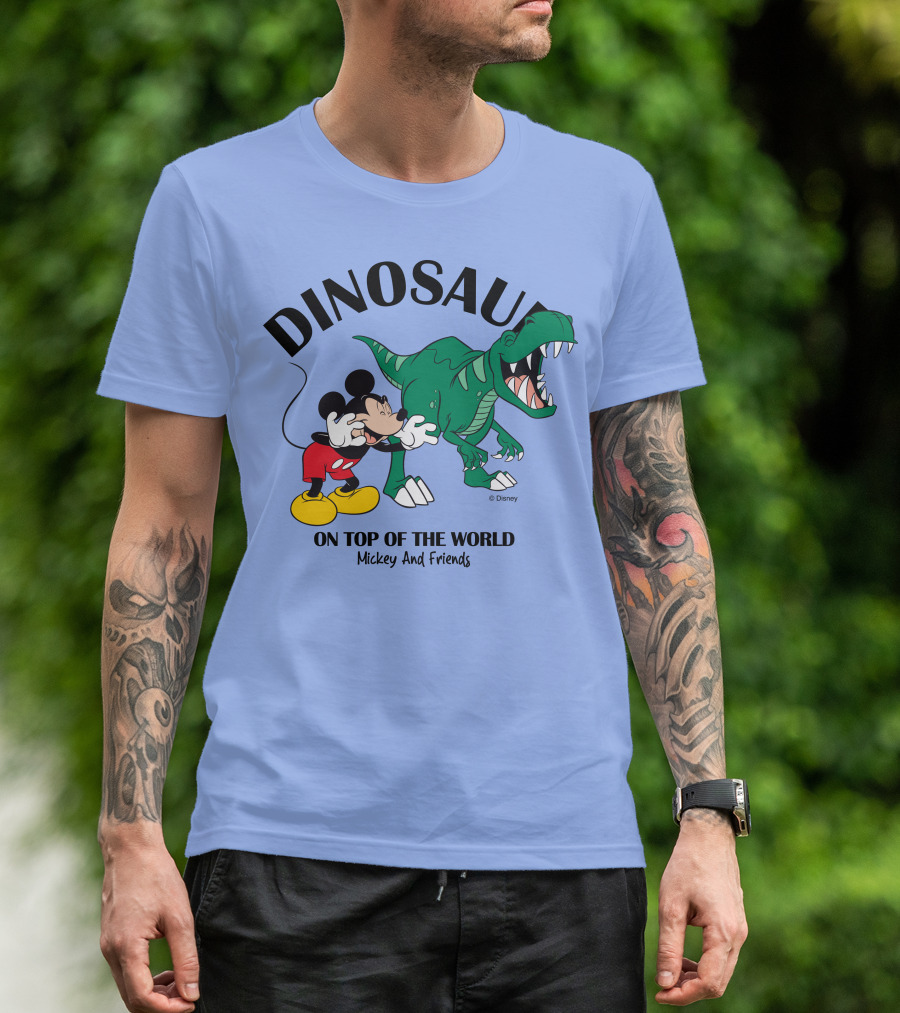 DINOSAUR On Top Of The World Mickey And Friends T-Shirt