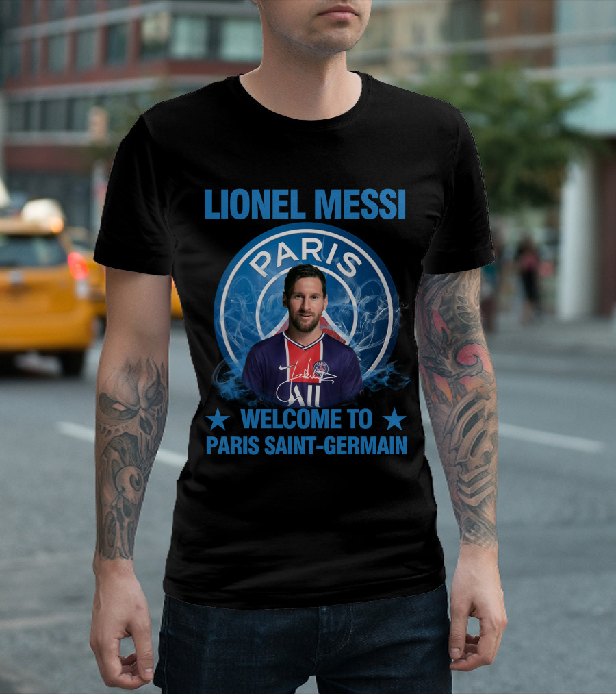 LIONEL MESSI PARIS WELCOME TO PARIS SAINT-GERMAIN T-Shirt