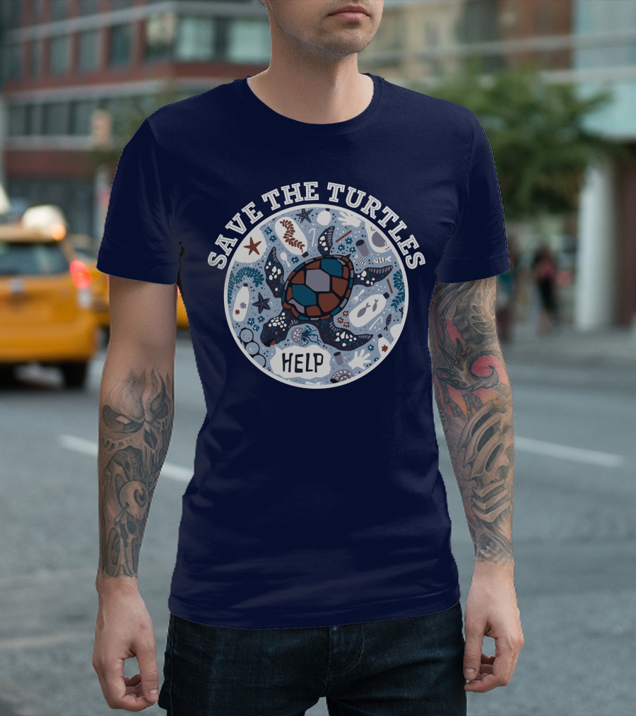 Save the Turtles Help Ocean Animal Rescue Campaign T-Shirt