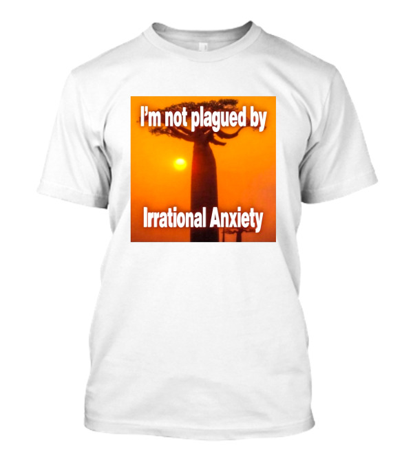 Imbuggyhear Global Self Hypnosis I'm Not Plagued By Irrational Anxiety Baobab Tree Sunset T-Shirt