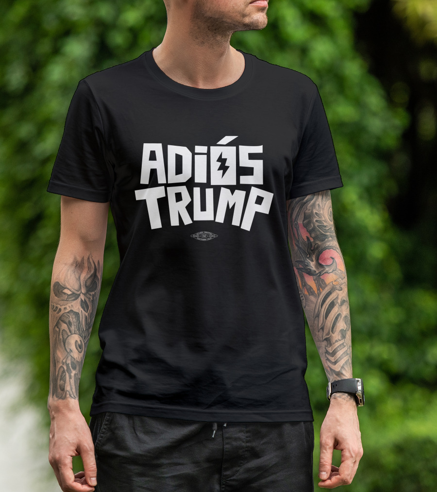 Rep Eric Swalwell Adios Trump Adiós Trump Lightning Bolt T-Shirt