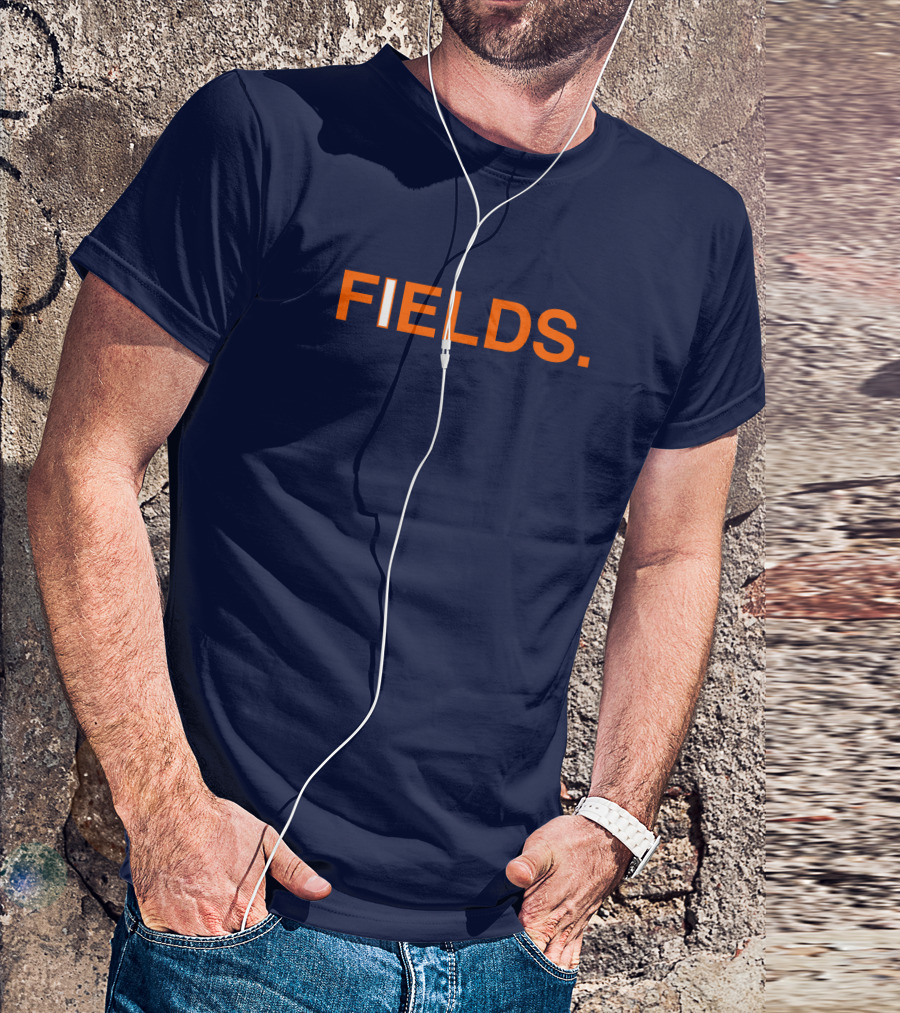 FIELDS Obvious Fields Bold Text Navy Blue T-Shirt