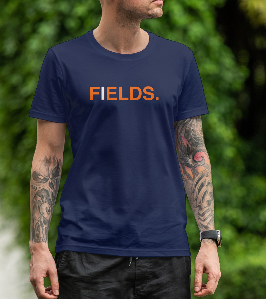 FIELDS Obvious Fields Bold Text Navy Blue T-Shirt