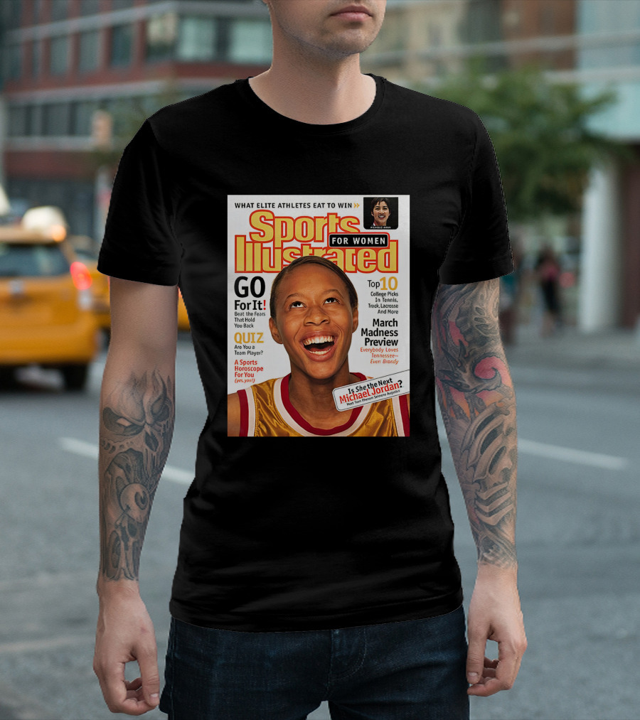 Sports Illustrated For Women Go For It Is She The Next Michael Jordan March Madness Preview T-Shirt