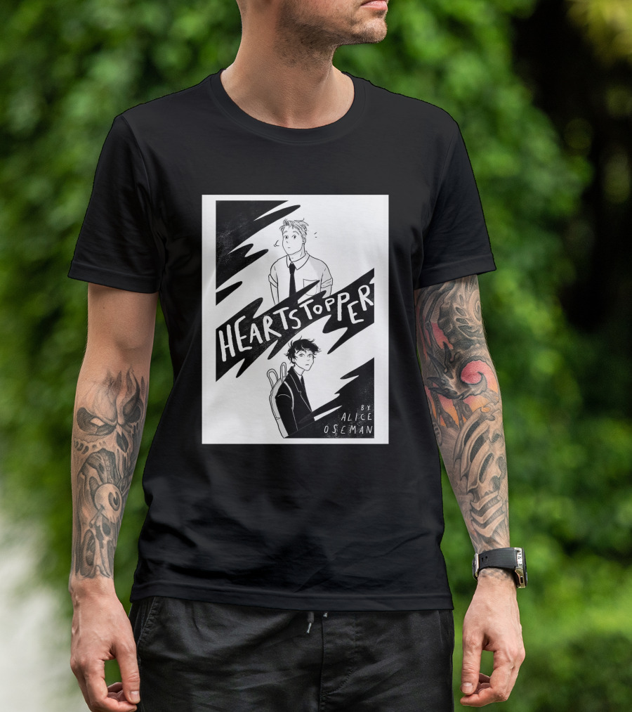 Heartstopper By Alice Oseman Solitaire Co UK Frances Janvi3r Graphic Novel Cover T-Shirt