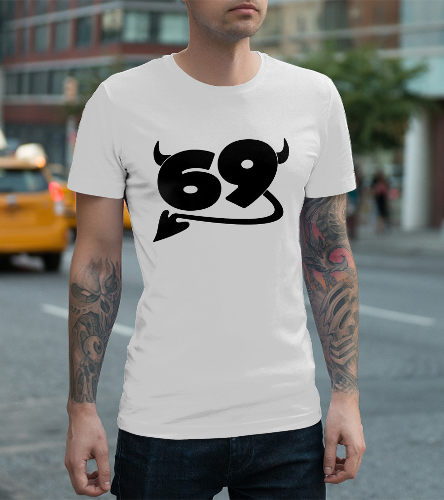 King Princess Merch 69 Devil Graphic White T-Shirt