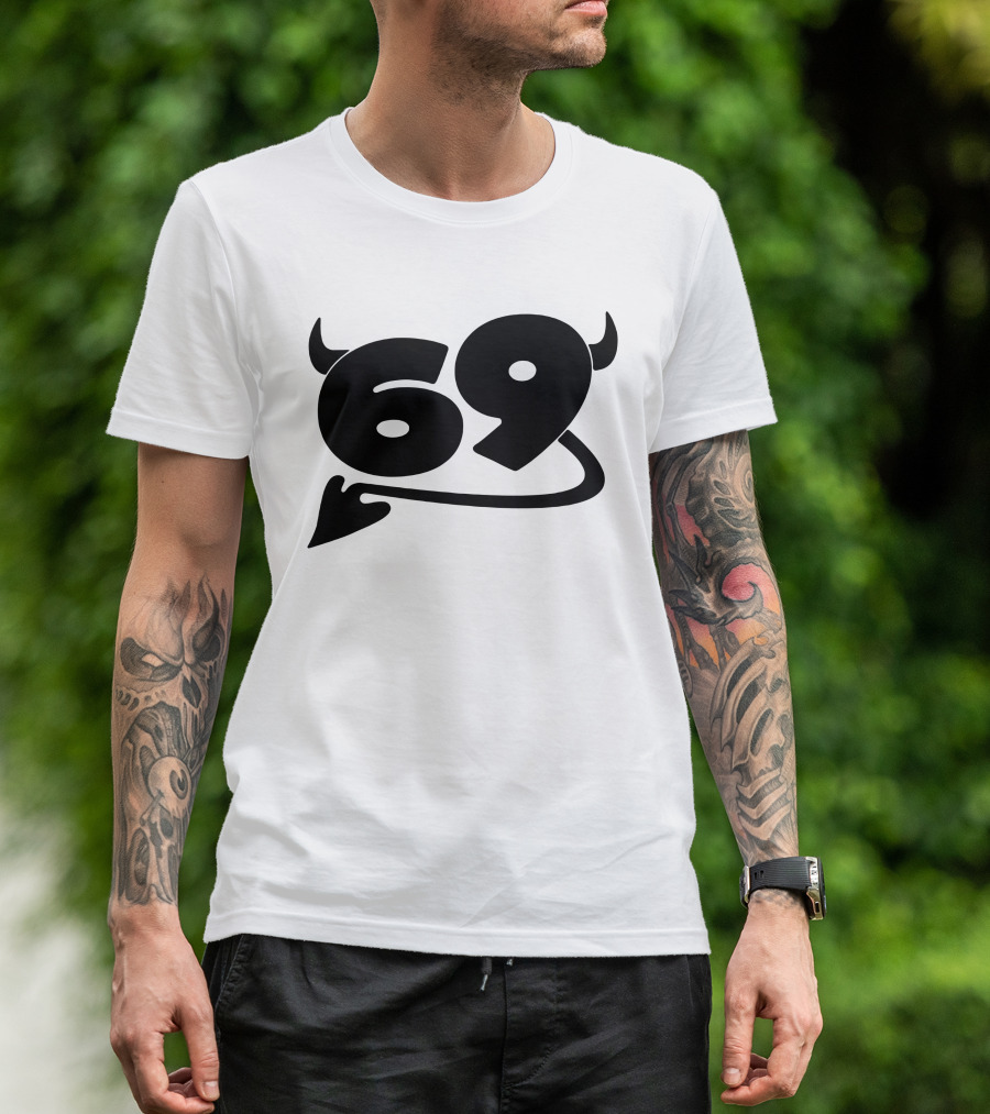 King Princess Merch 69 Devil Graphic White T-Shirt