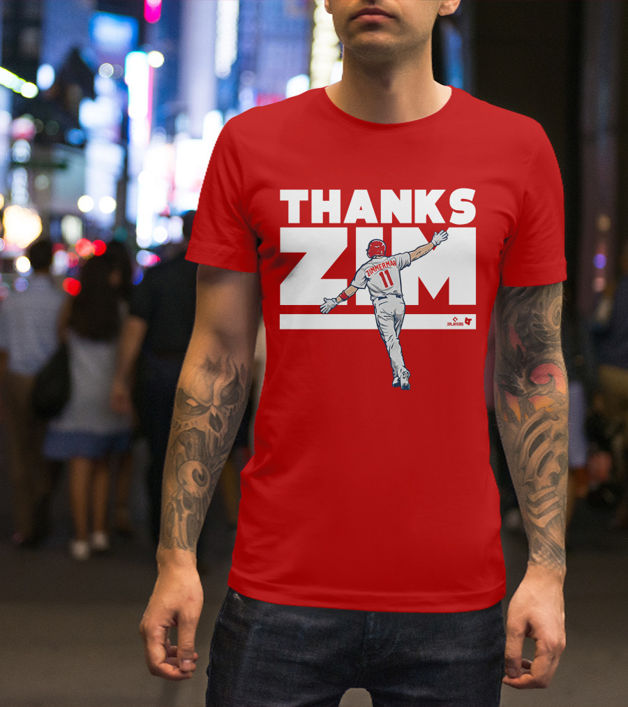 Ryan Zimmerman Thanks Zim Washington Nationals Fans Players Association T-Shirt
