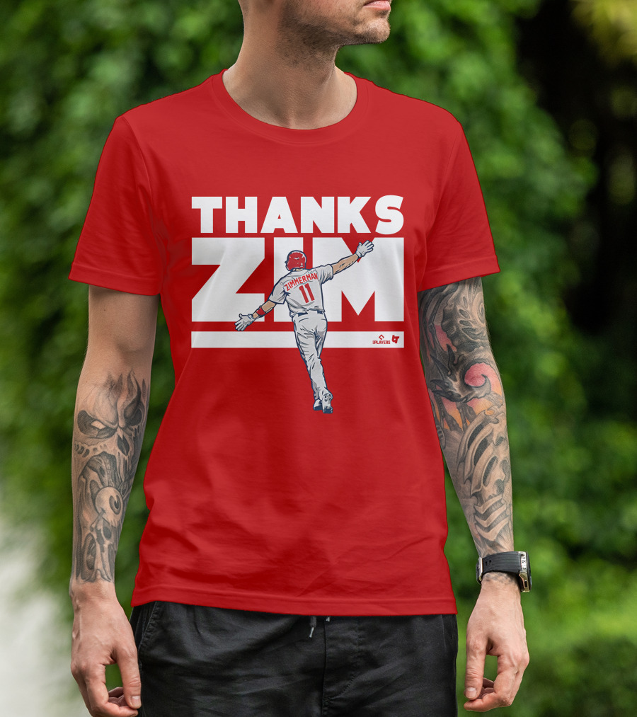Ryan Zimmerman Thanks Zim Washington Nationals Fans Players Association T-Shirt