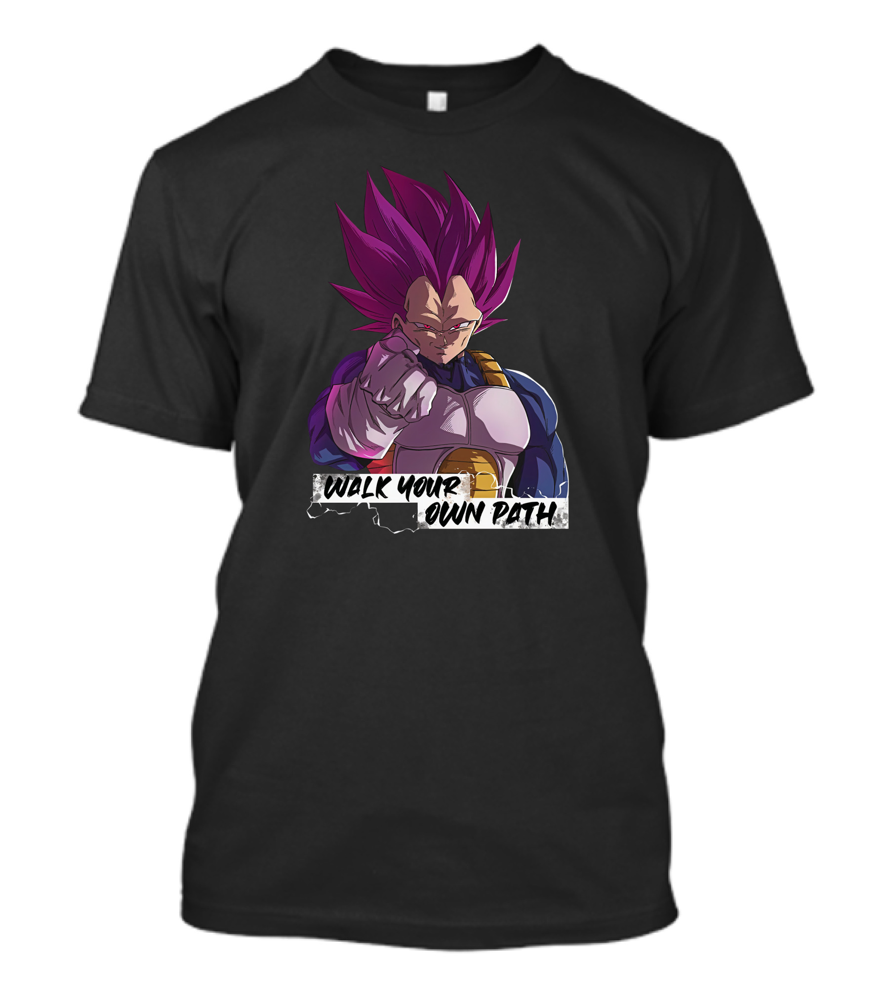 Ultra Ego Motivational Merch Walk Your Own Path Emperor Big Vegeta T-Shirt