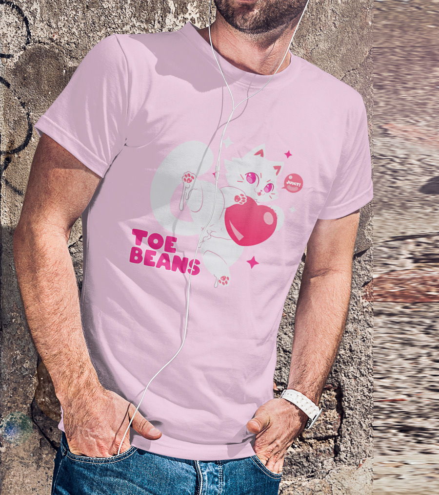Toe Beans Juicy Cat Candy Heart Kawaii T-Shirt