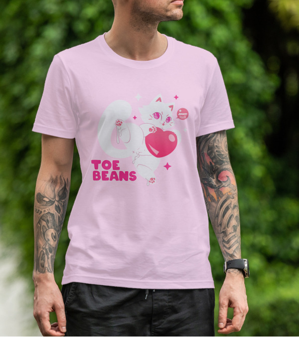 Toe Beans Juicy Cat Candy Heart Kawaii T-Shirt