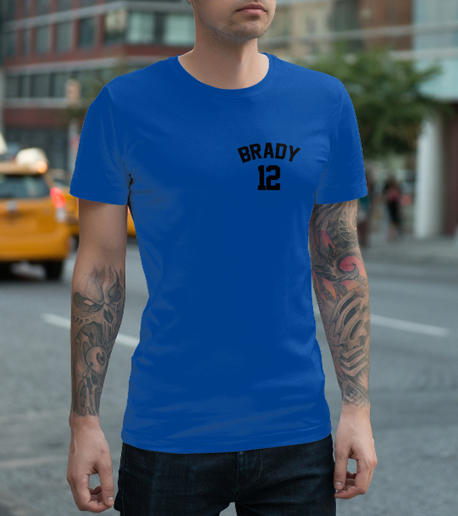 Brady 12 NFL JC Cornell Football Jersey T-Shirt