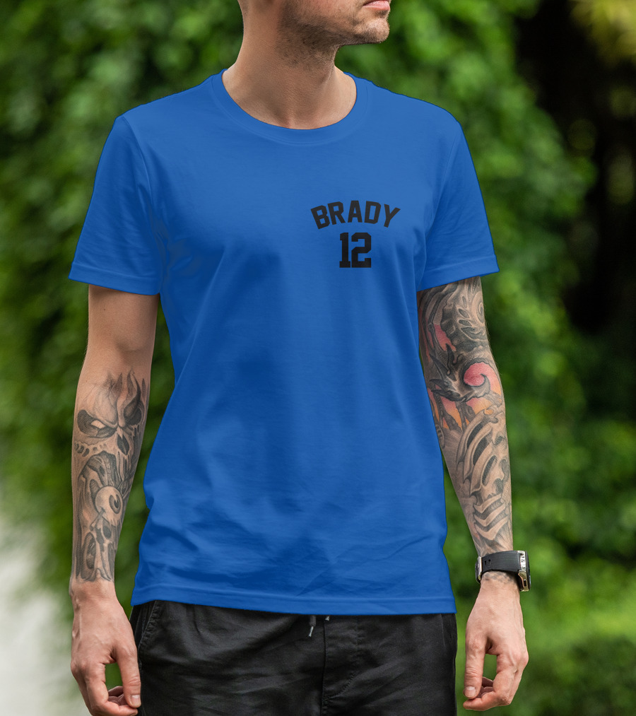 Brady 12 NFL JC Cornell Football Jersey T-Shirt