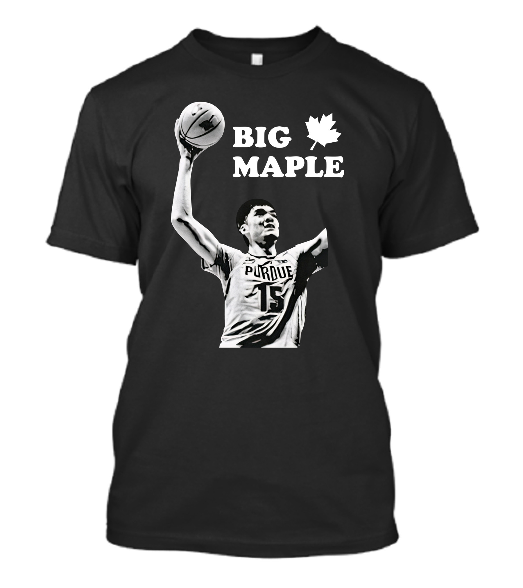 Zach Edey Big Maple Canada Purdue 15 Basketball T-Shirt