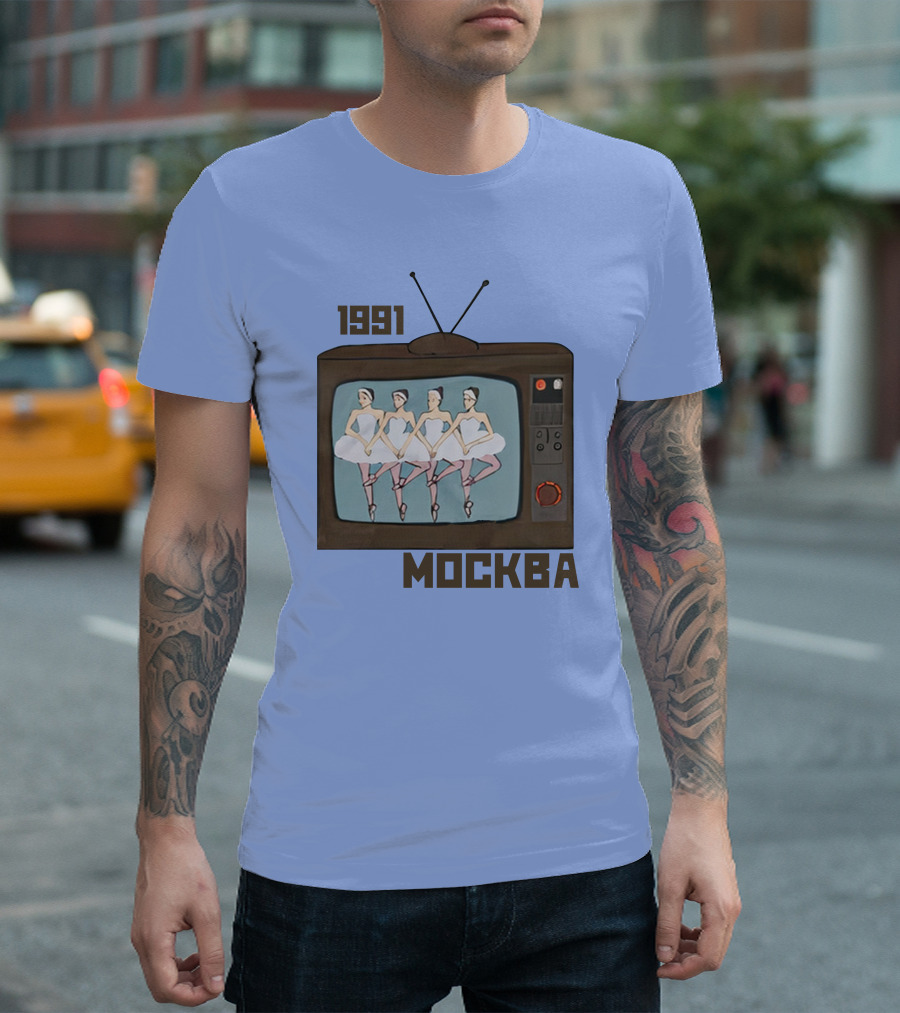 1991 Mockba Soviet TV Ballet Stratonaut Shop T-Shirt