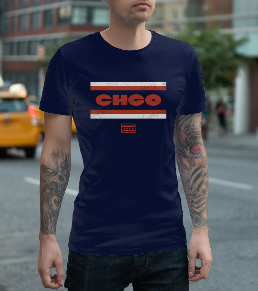 Chgo Locker Merch Chgo Midway Retro Stripe T-Shirt