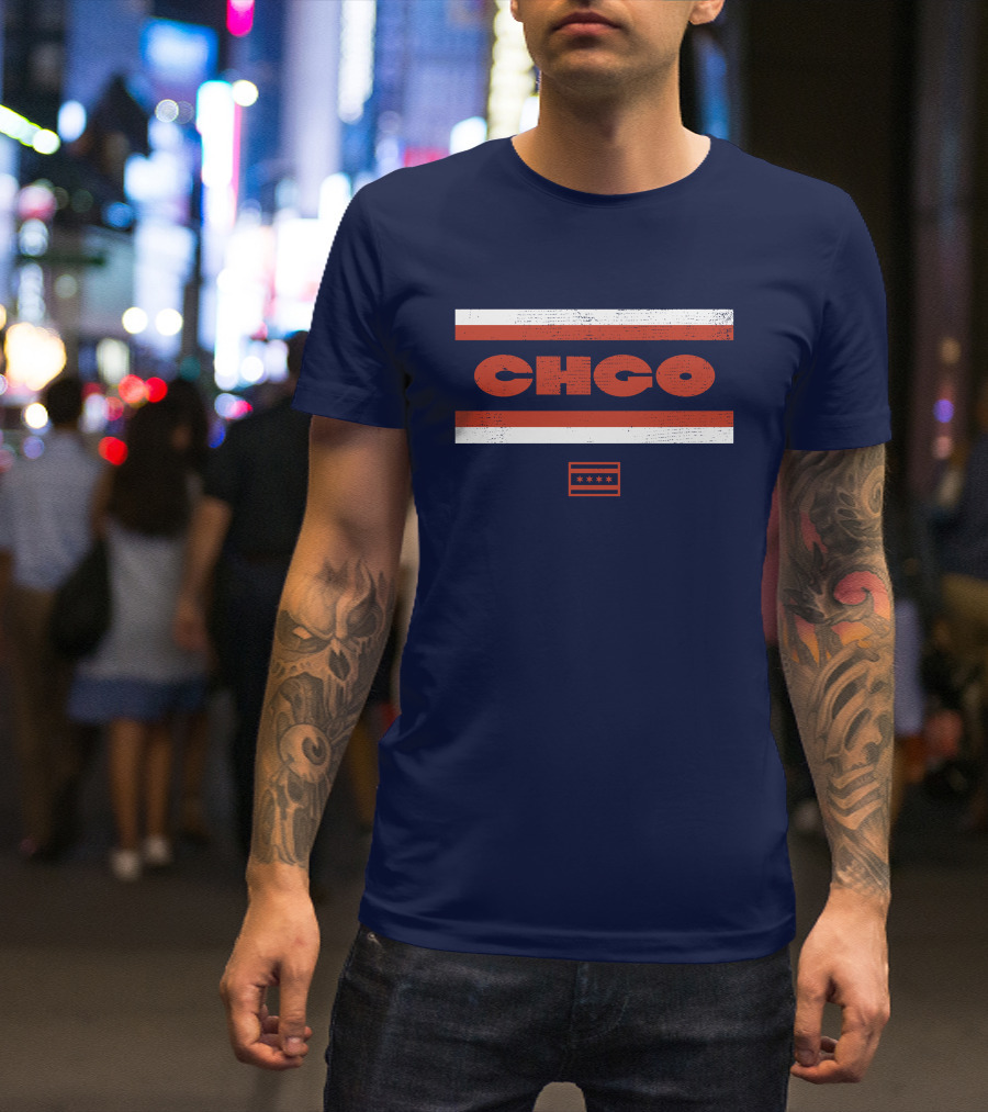 Chgo Locker Merch Chgo Midway Retro Stripe T-Shirt