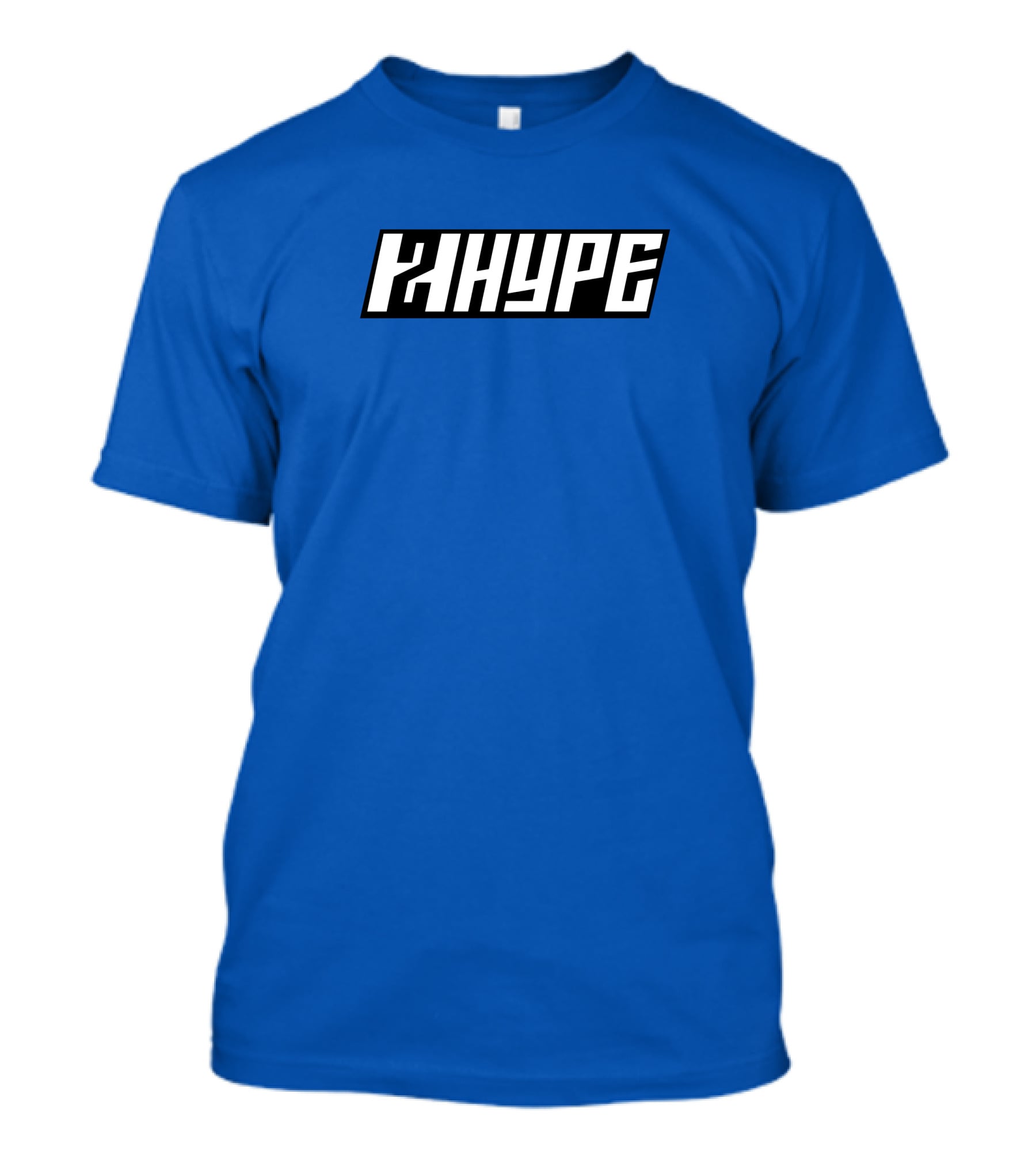 2Hype Logo 2Hype Merch Blue Background T-Shirt