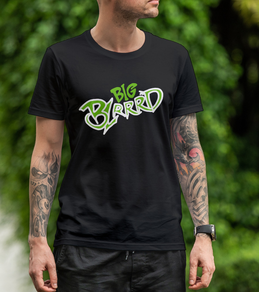 Pooh Shiesty Merch Big Blrrd Graphic Text Green T-Shirt