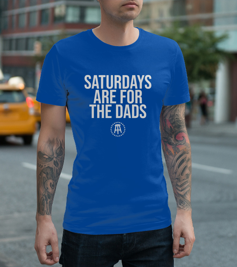 Saturdays Are For The Dads Blue Star T-Shirt