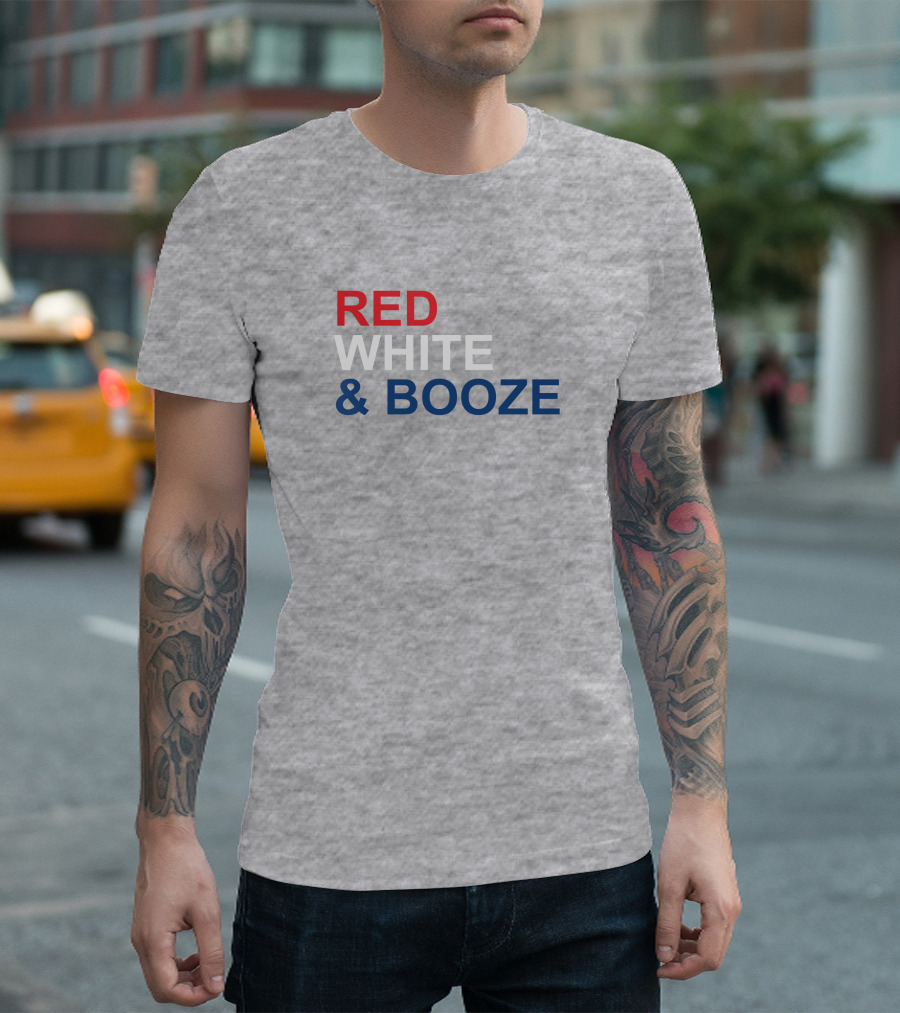 RED WHITE AND BOOZE Tim Young Merch T-Shirt