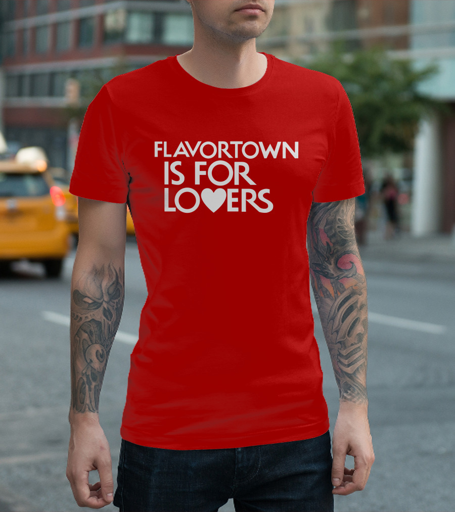Guy Fieri Flavortown Is For Lovers Heart T-Shirt
