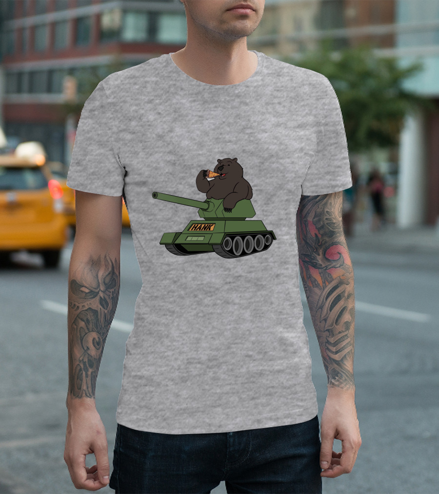 Pardon My Take Hank The Tank Bear Pizza Tank Big Cat T-Shirt