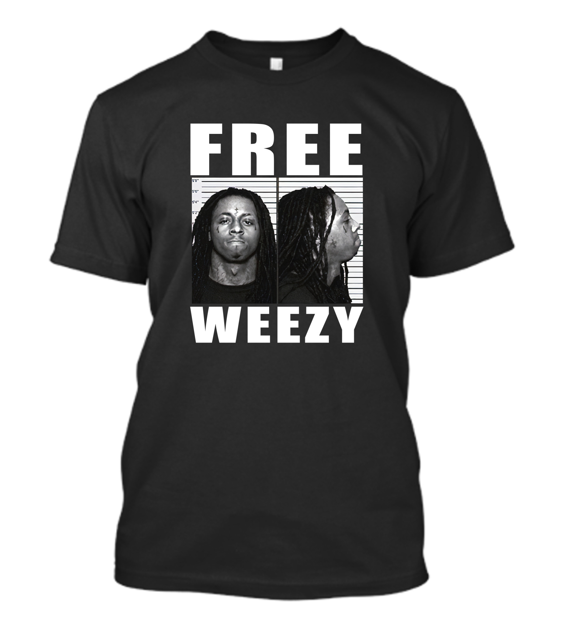 Lil Wayne Free Weezy Mugshot T-Shirt