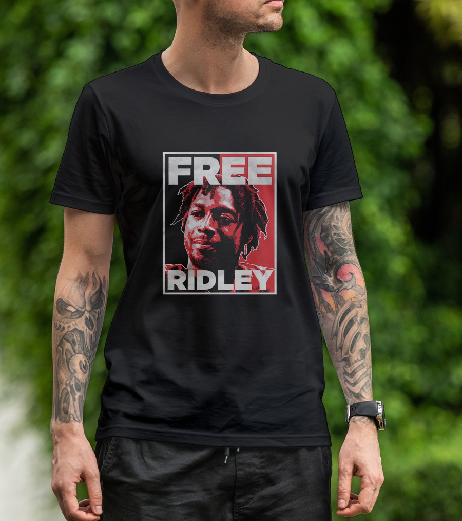 Free Ridley Poster Style Image With Text T-Shirt