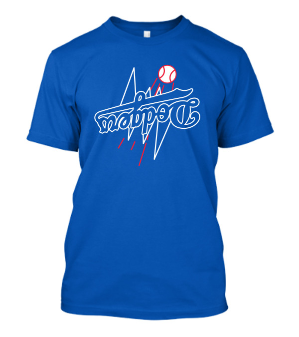 GoldenKnightGFX Dodgers Bolt Baseball T-Shirt