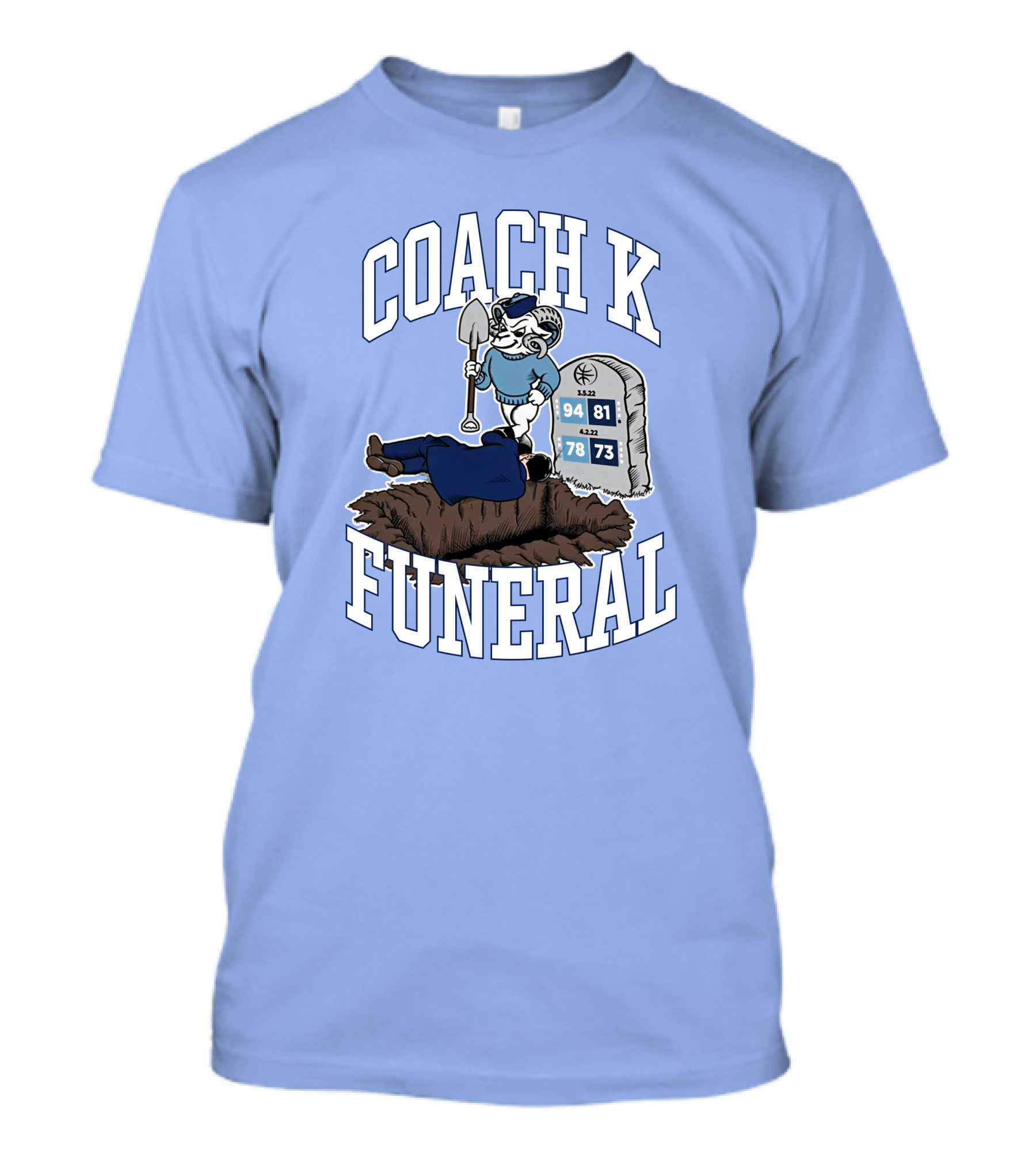 Coach K Funeral Duke Rivalry Dave Portnoy T-Shirt