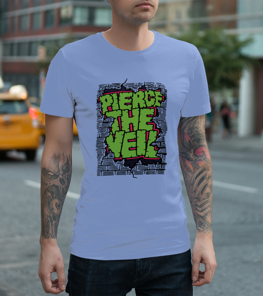 Pierce The Veil Freakish Beast Brick Wall T-Shirt