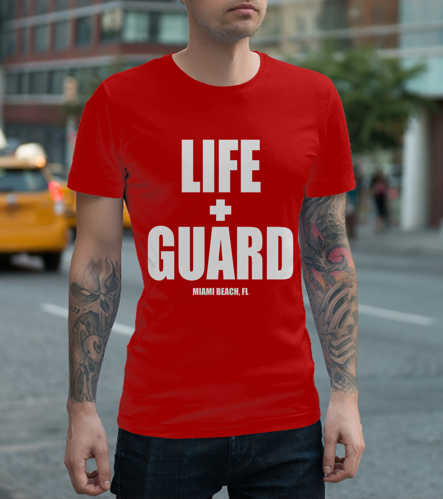 Lifeguard Miami Beach FL Thomas Sanders T-Shirt