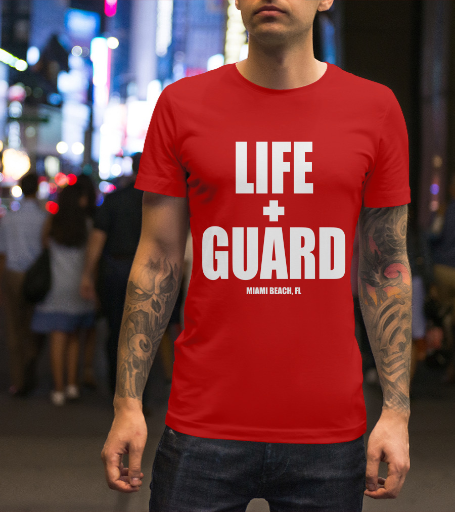 Lifeguard Miami Beach FL Thomas Sanders T-Shirt