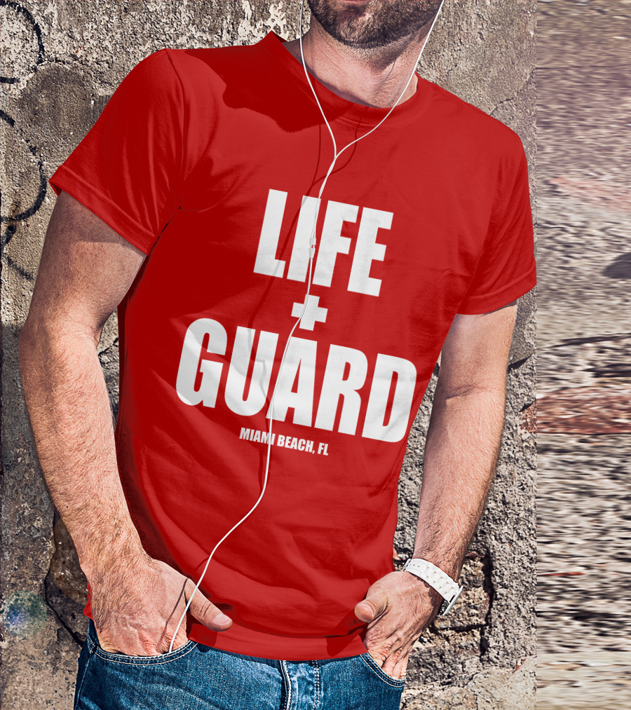 Lifeguard Miami Beach FL Thomas Sanders T-Shirt