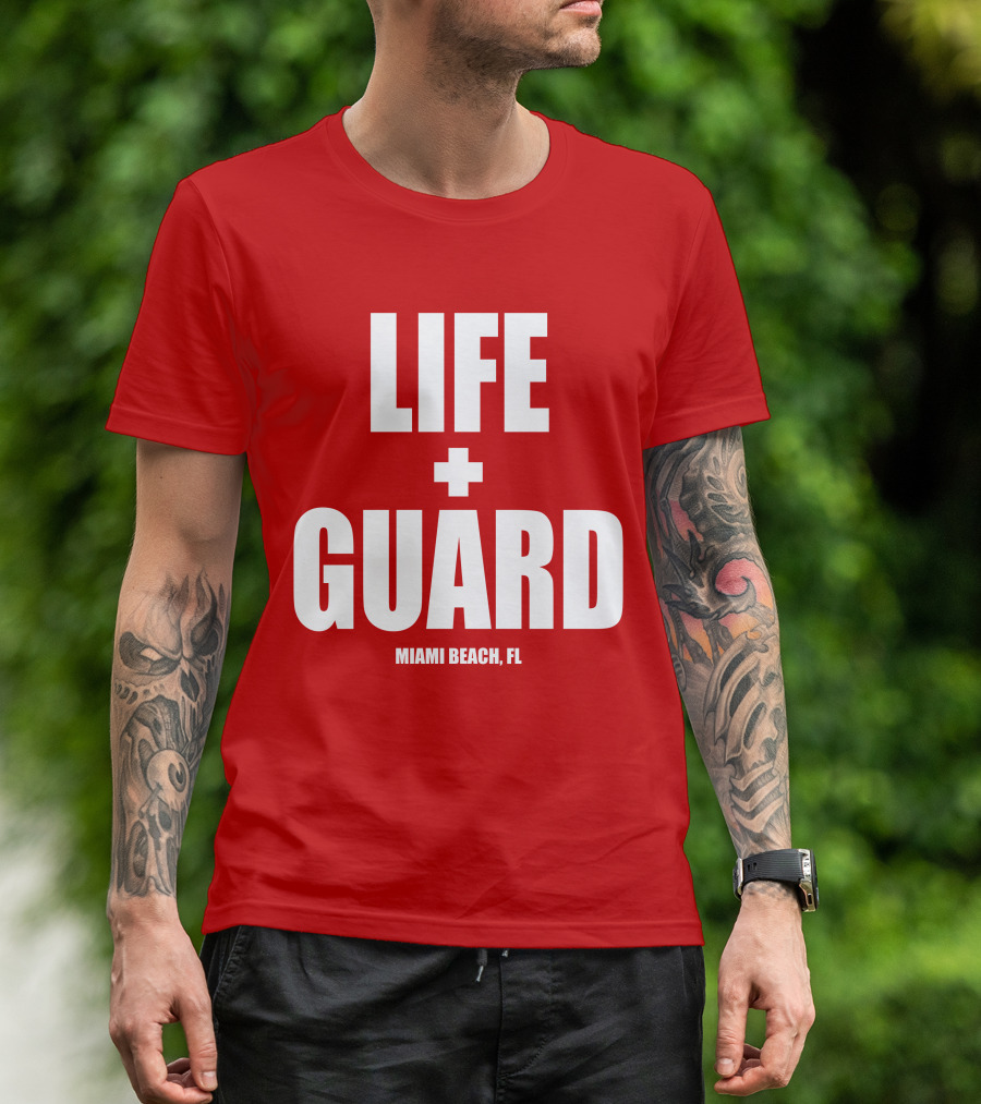 Lifeguard Miami Beach FL Thomas Sanders T-Shirt