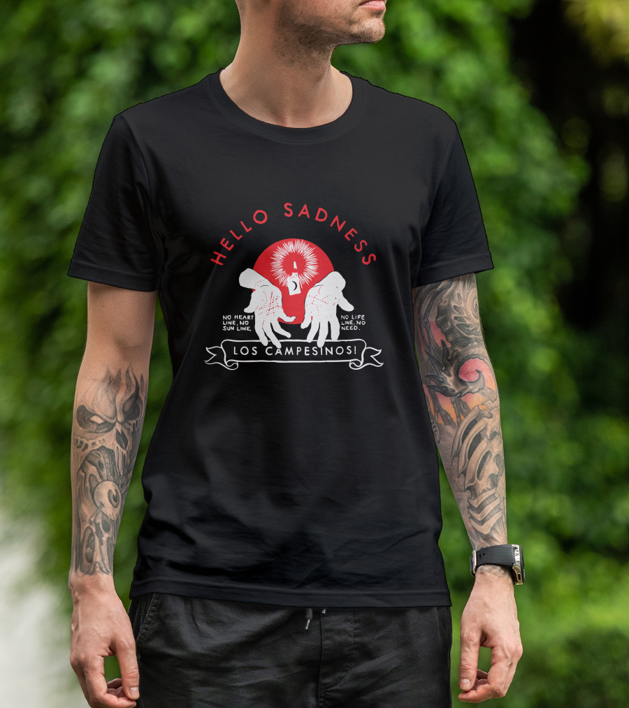 Los Campesinos Hello Sadness No Heart Line No Life Line No Need Victoria T-Shirt