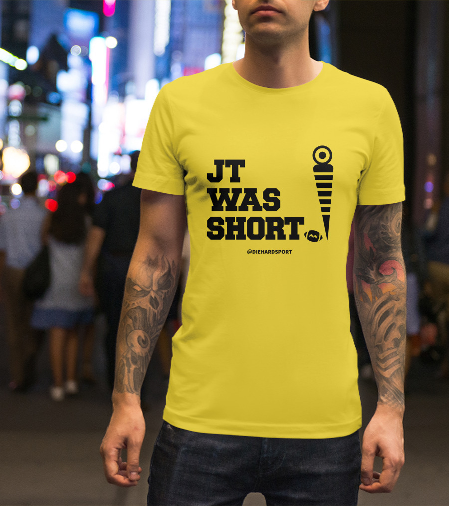JT Was Short @DiehardSport Football Marker T-Shirt
