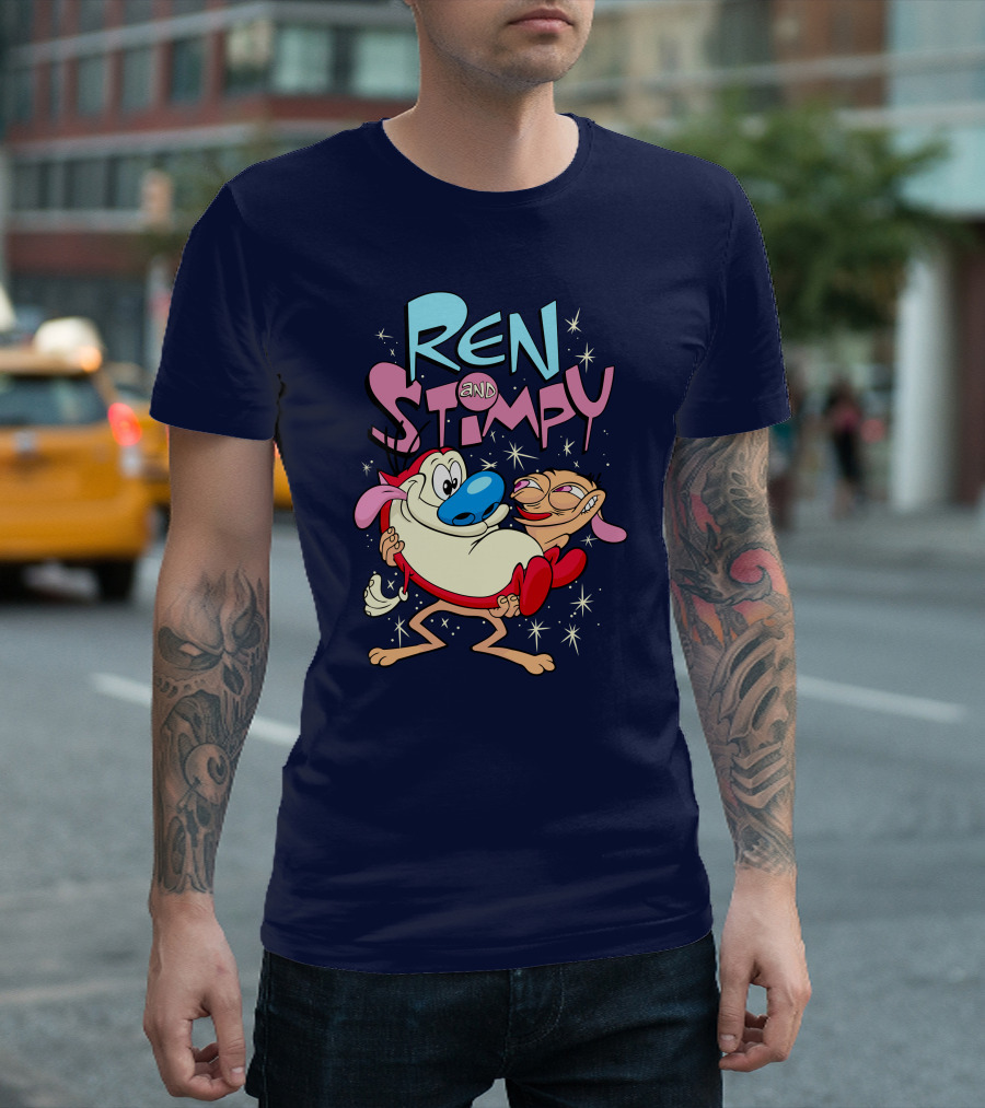 Ren And Stimpy Cartoon Nickelodeon Rugrat T-Shirt