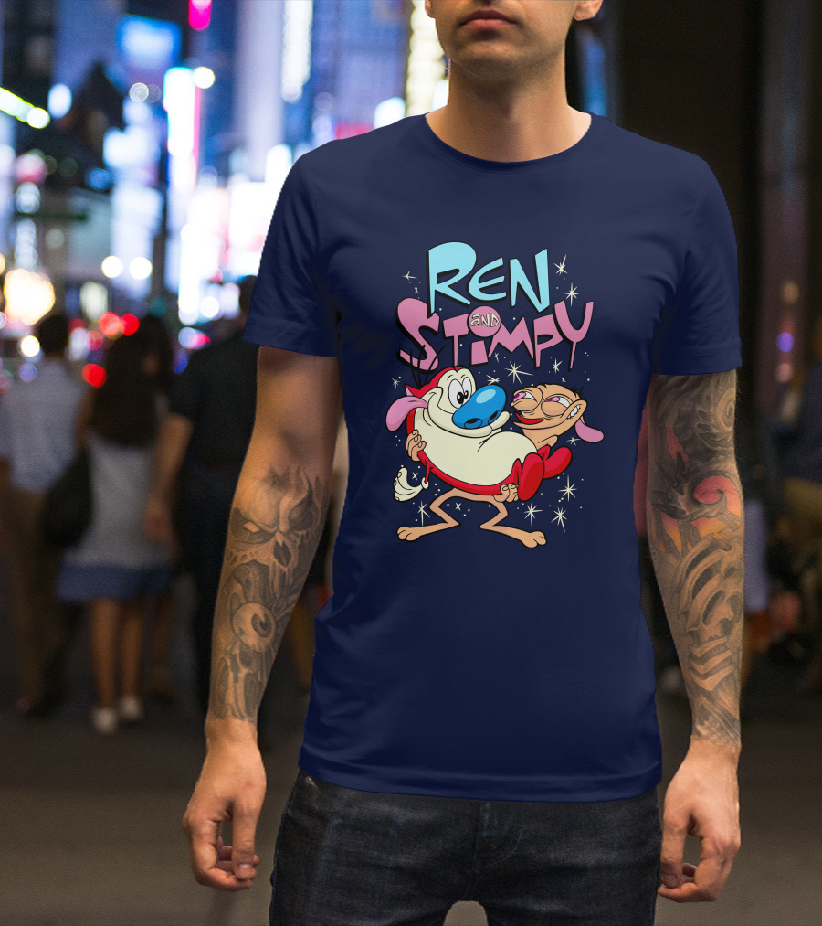 Ren And Stimpy Cartoon Nickelodeon Rugrat T-Shirt