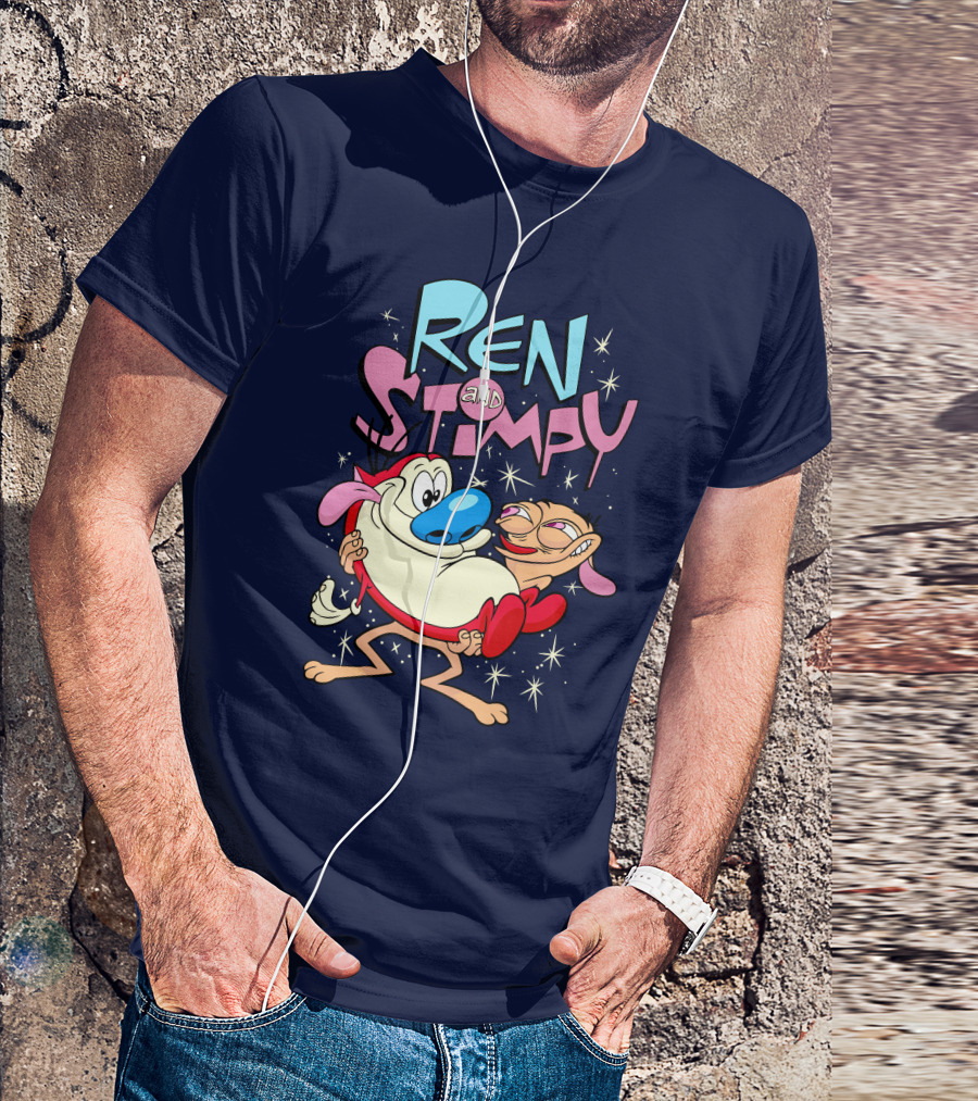 Ren And Stimpy Cartoon Nickelodeon Rugrat T-Shirt