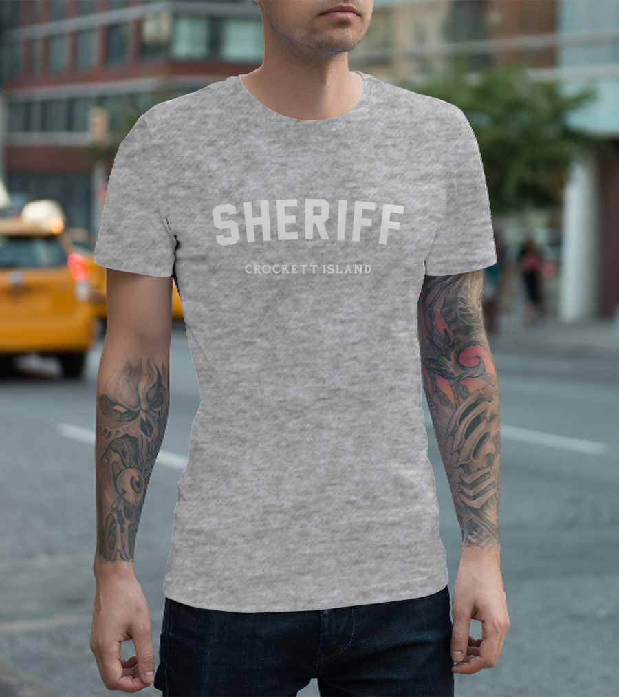 Sheriff Crockett Island Rahul Kohli Series Inspired T-Shirt