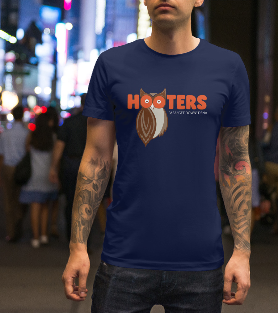 Michael Schwab Cristian Javier Hooters Owl Pasa Get Down Dena T-Shirt